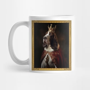 Gracious Tri-Colored Basset Hound - Medieval Queen (Framed) Mug